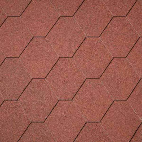 Superglass Hex - Tile Red (10)